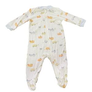 Milkberry 0-3 Months One Piece Footed Sleeper Pajamas Camping Campers
